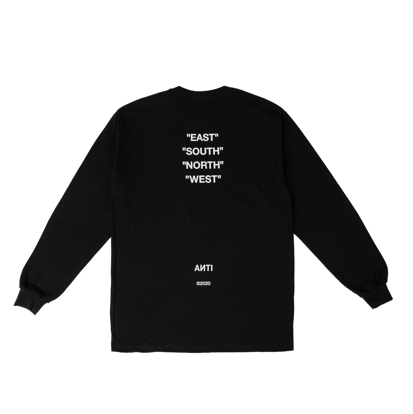 the taegeuk long sleeve tee - black